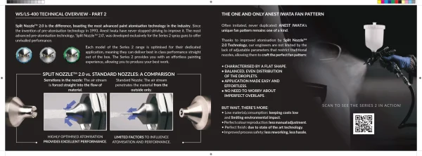 IWATA Pištolj za lakiranje - šprica za farbanje WS 400 SR2 Base 1.3 (Baza) - Image 7