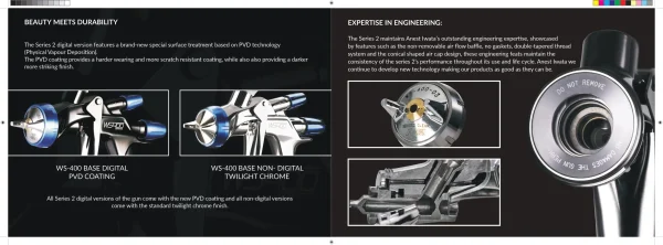 IWATA Pištolj za lakiranje - šprica za farbanje WS 400 SR2 Base 1.3 (Baza) - Image 6