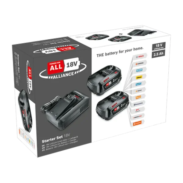 BOSCH Set 2x baterija 2.5 Ah + punjač AL 18V-44 | Home & Garden - Image 3