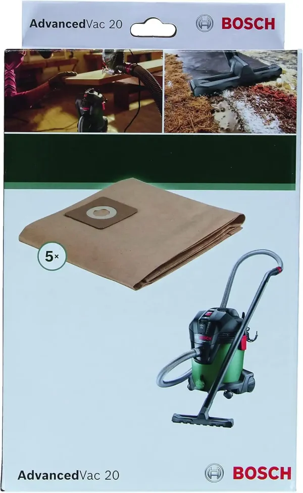 BOSCH Papirne vrećice za prašinu 5 kom (AdvancedVac 20)  | Home & Garden - Image 3