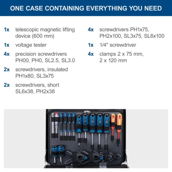 SCHEPPACH 141-dijelni set ručnih alata TB200 - Image 6