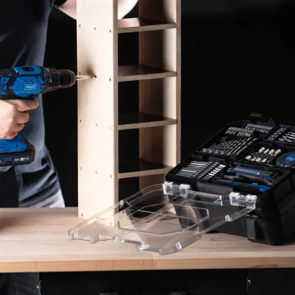 SCHEPPACH Aku bušilica - odvijač + baterija & punjač + 74 komada pribora IXES C-DTB74-1-X (Set) - Image 3