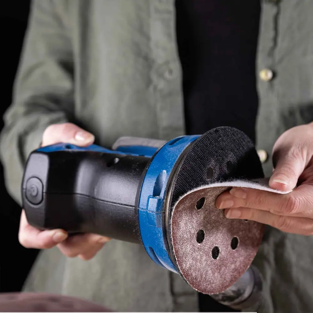 SCHEPPACH Aku ekscentrična brusilica - šlajfarica + punjač i baterija IXES C-OBS125-X (Set) - Image 3