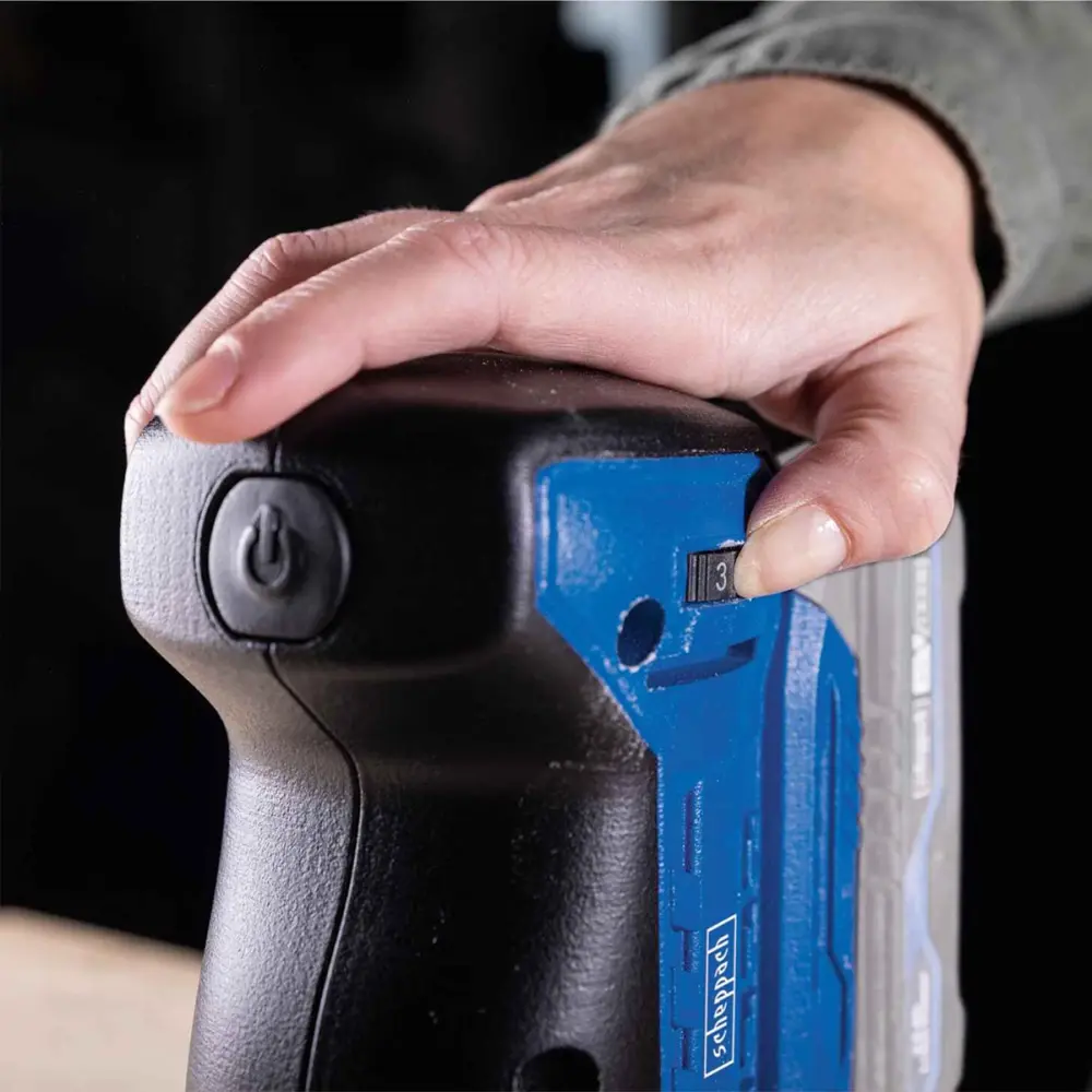 SCHEPPACH Aku ekscentrična brusilica - šlajfarica + punjač i baterija IXES C-OBS125-X (Set) - Image 5