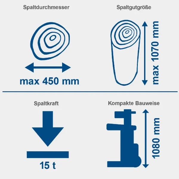 SCHEPPACH Vertikalni cjepač za drva Compact 15T / 15 T - Image 9