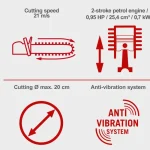 SCHEPPACH Benzinska motorna pila – testera – motorka PCS26 1 KS - Image 6