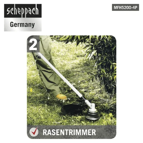 SCHEPPACH Multifunkcionalni trimer - alat MFH5200-4P 1.8 KS - Image 4