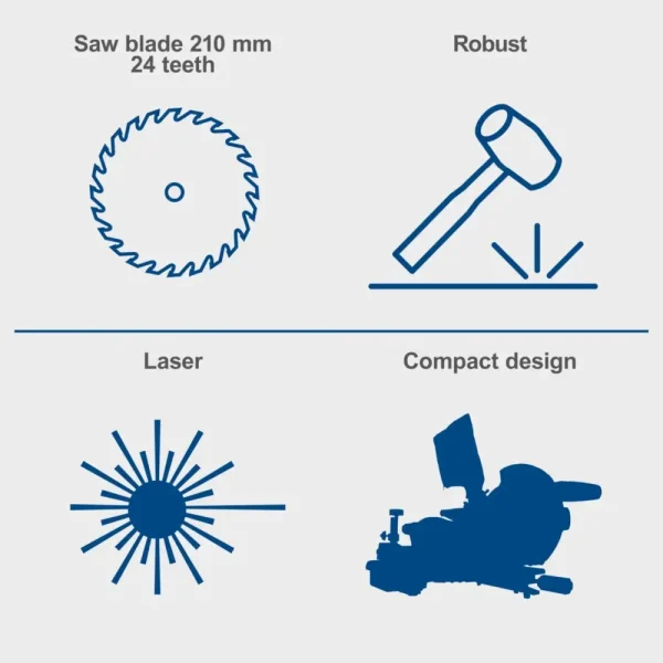 SCHEPPACH Preklopna nagibna pila HM210L 210 mm - Image 4