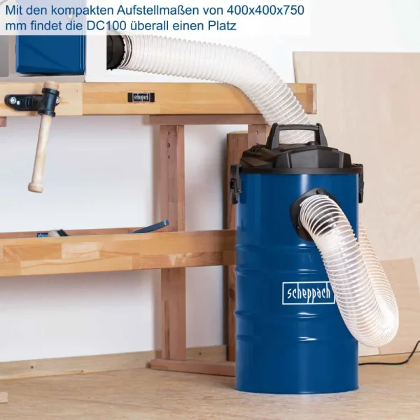 SCHEPPACH Industrijski usisivač za piljevinu - prašinu DC100 - Image 6