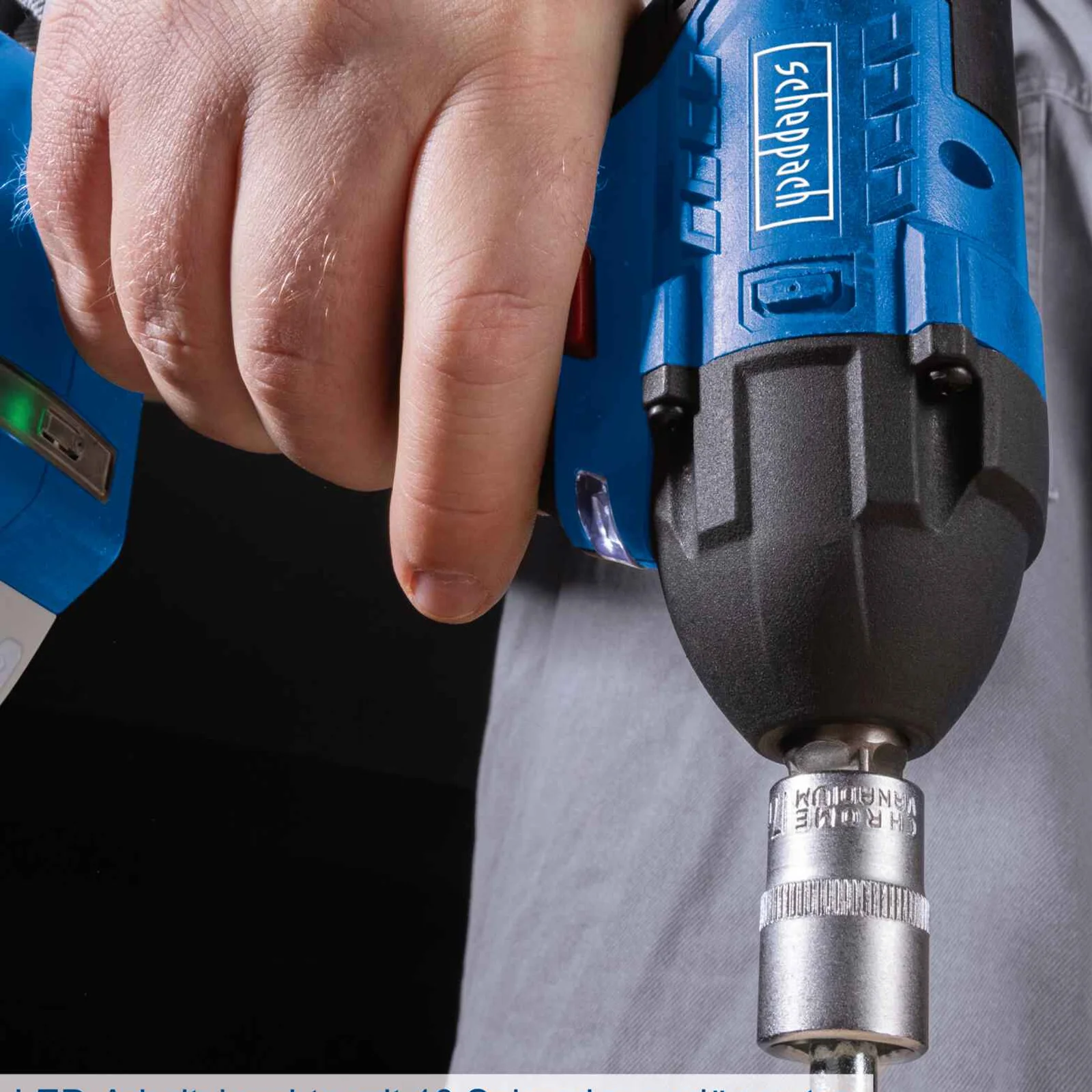 SCHEPPACH Aku udarni odvijač - zavrtač + punjač i baterija Brushless IXES BC-IW350-X (Set) - Image 4