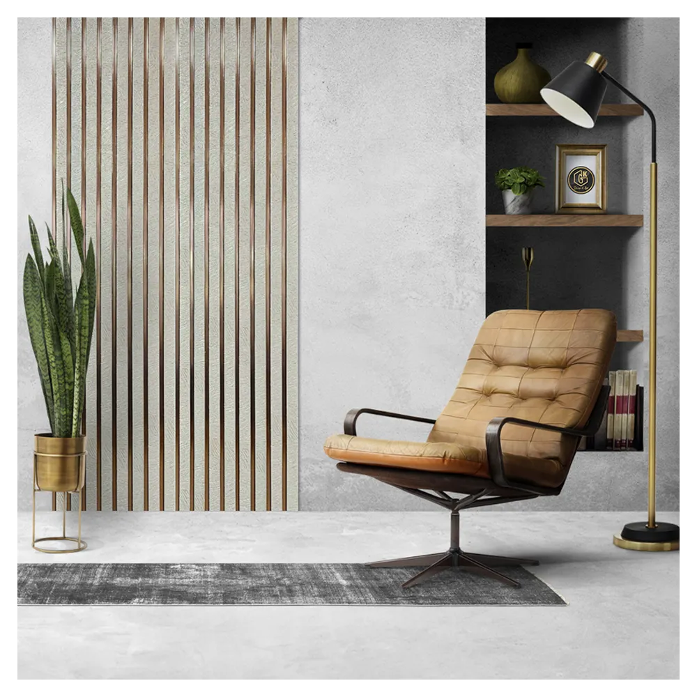 Dekorativni zidni panel - letvice - PS01 Velato Gold - 20x1.1x280 cm