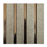 Dekorativni zidni panel - letvice - PS01 Velato Gold - 20x1.1x280 cm - Image 3