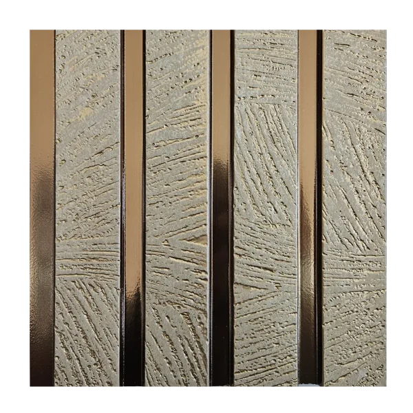 Dekorativni zidni panel - letvice - PS01 Velato Gold - 20x1.1x280 cm - Image 3