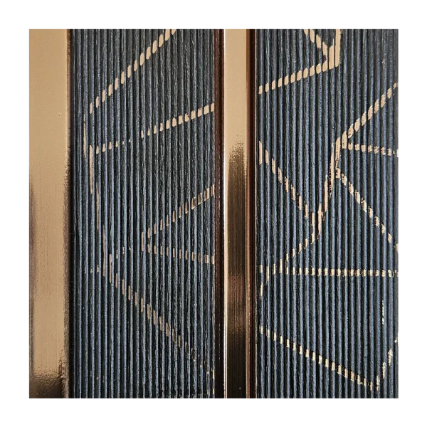 Dekorativni zidni panel - letvice - PS16 Nero Gold - 12x1.2x280 cm - Image 3