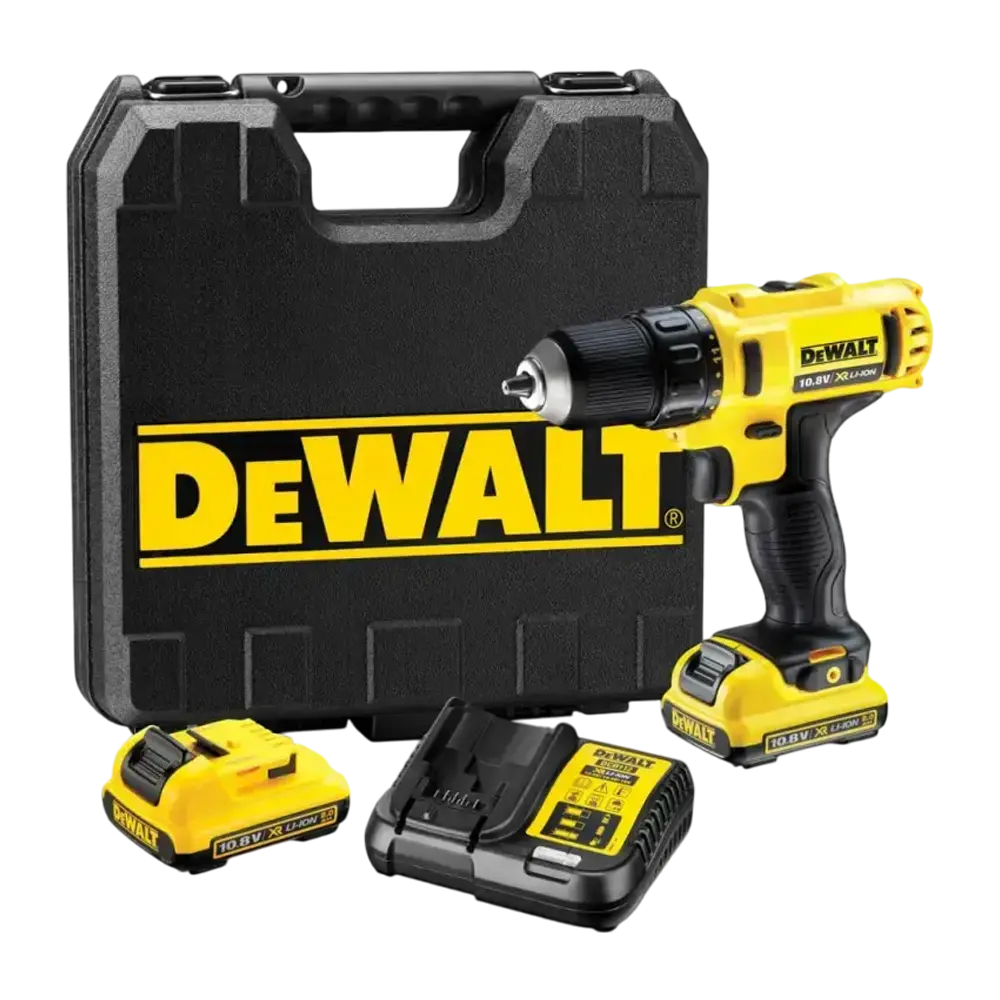 DeWALT Aku Bušilica - odvijač + 2x Baterija 2 Ah i Punjač XR 10.8V DCD710D2-QW (Set)