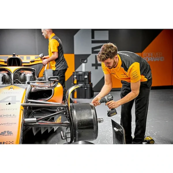 DeWALT Aku set McLaren F1 Team DCK200ME2GT (Bušilica - odvijač i Udarni odvijač) + 2x Powerstack baterija, Punjač i Kofer - Image 6