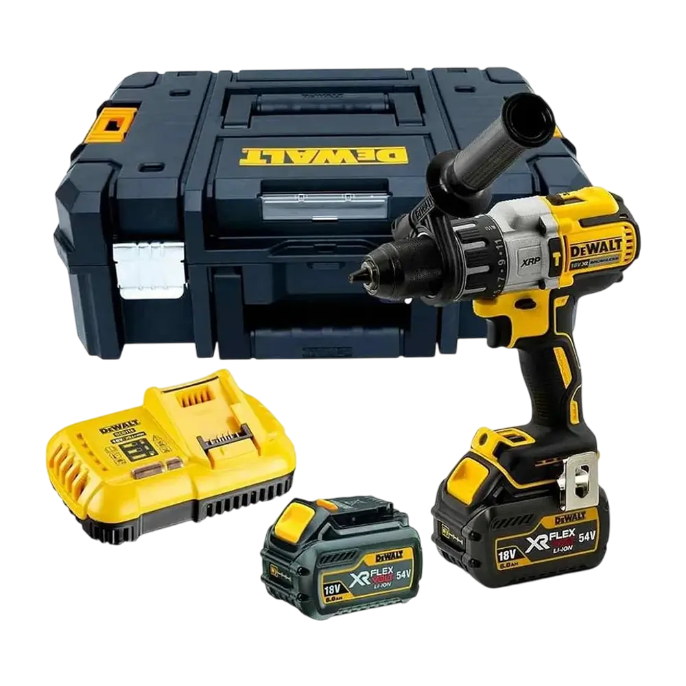 dewalt-aku-set-premium-busilica-dcd991t2-1 DeWALT Aku bušilica - odvijač Premium Flexvolt + 2x Baterija 6.0 Ah i Punjač XR 18/54V DCD991T2 (Set) - Image 1