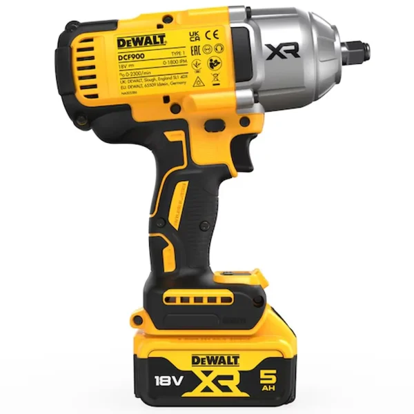 DeWALT Aku udarni odvijač - zavrtač + 2x 5.0 Ah Baterija, Punjač i Kofer XR 18V DCF900P2T - 1355 Nm (Set) - Image 3