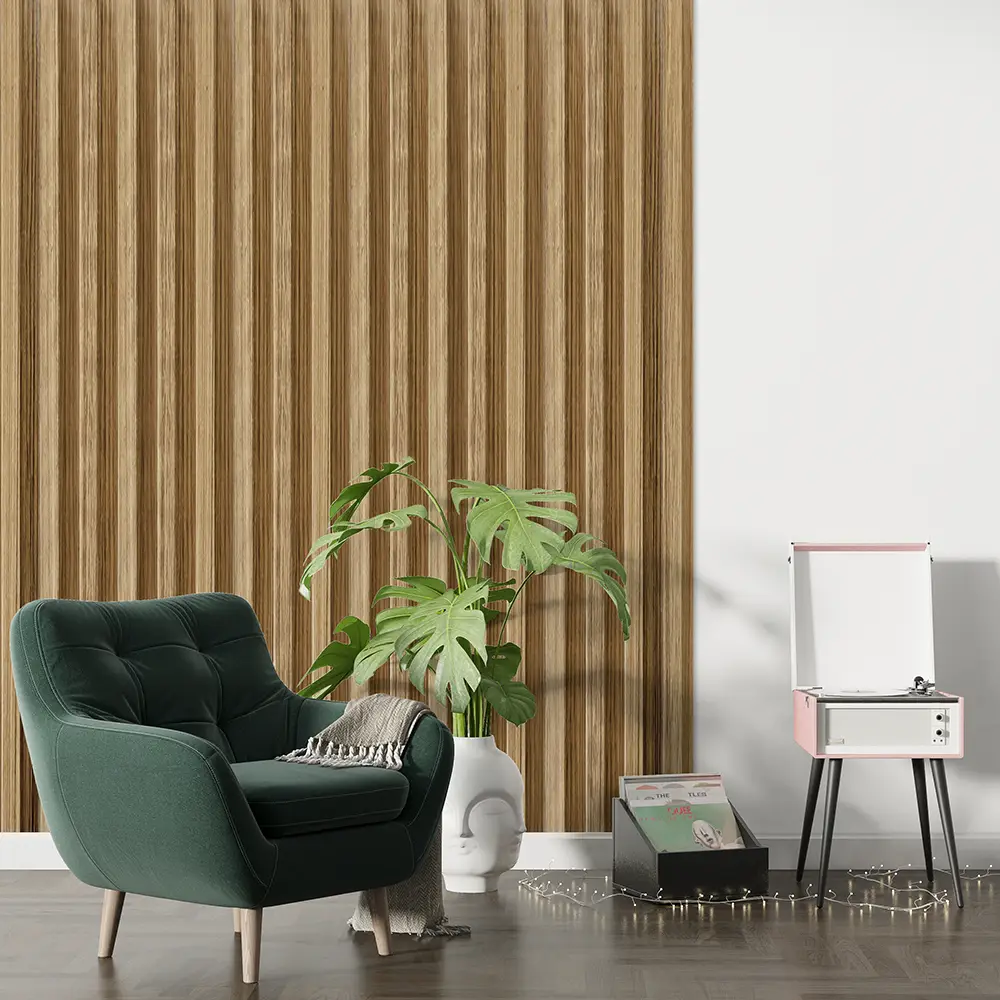 Dekorativni zidni panel - letvice - WPC324 American Elm - 16.7x2.4x280 cm