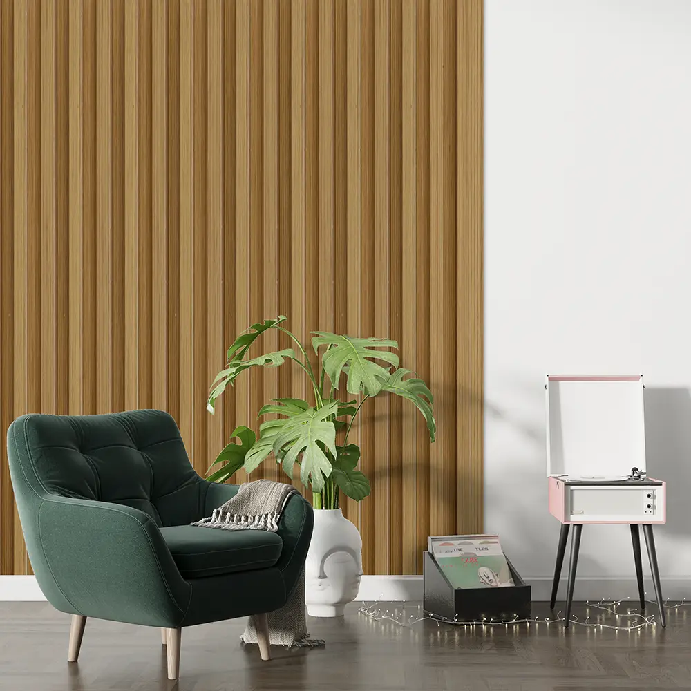 Dekorativni zidni panel - letvice - WPC348 European Oak - 16.7x2.4x280 cm