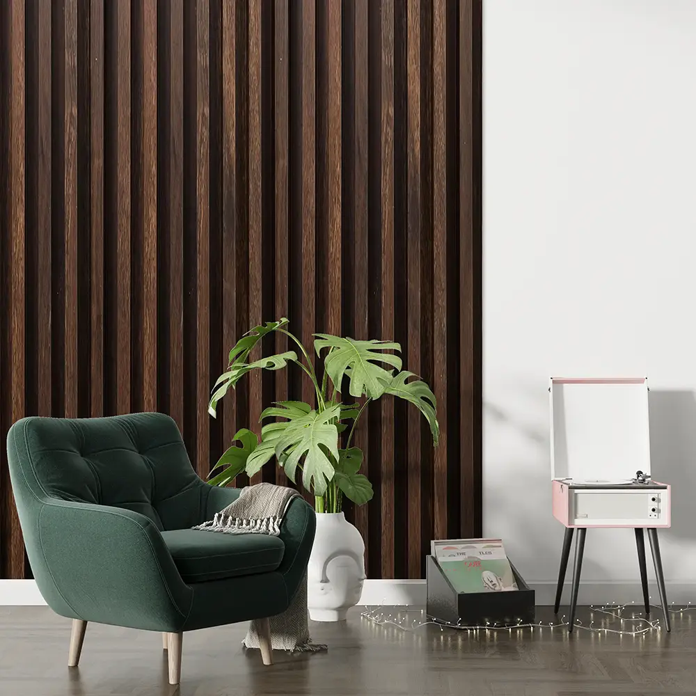 Dekorativni zidni panel - letvice - WPC002 Mahogany- 16.7x2.4x280 cm