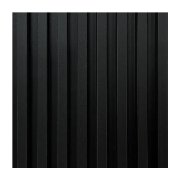 Dekorativni zidni panel - letvice - WPC148 Midnight Black - 16.7x2.4x280 cm - Image 3