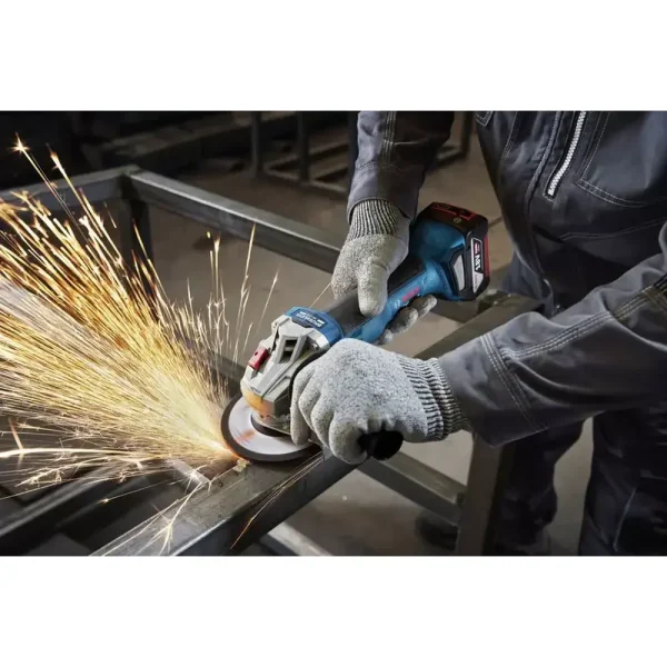 BOSCH Aku ugaona - kutna brusilica GWS 18V-8 Professional - 125 mm / 800 W (Solo) - Image 4