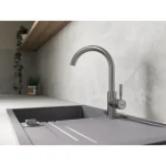 FERRO Granitni sudoper sivi MEZZO II DRGM48-78GA - 48 x 78 cm - Image 3