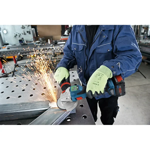 BOSCH Aku ugaona - kutna brusilica GWS 18V-15 SC Professional Biturbo - 125 mm / 1500 W (Solo) - Image 3