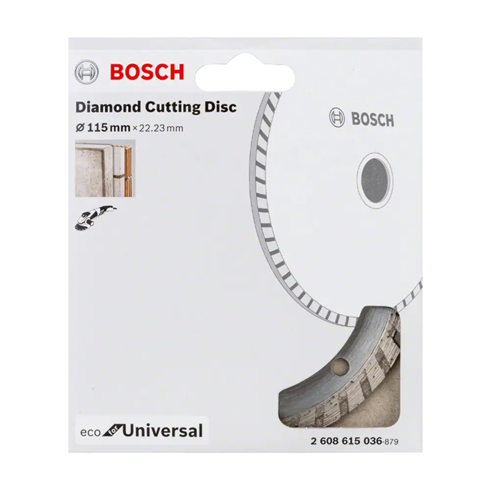 BOSCH Dijamantna rezna ploča Eco Turbo Universal - 115 x 2.0 x 22.23 mm - Image 2