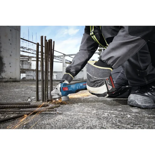 BOSCH Aku ugaona - kutna brusilica GWS 18V-11 Professional - 125 mm / 1100 W (Solo) - Image 8