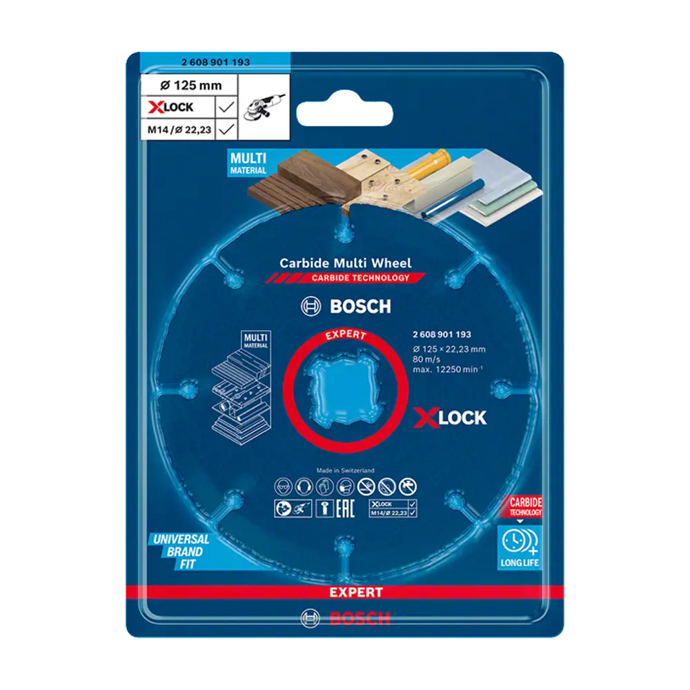 BOSCH Karbidna rezna ploča za razne materijale X-LOCK - Carbide Multi Wheel - 125 x 22.23 mm - Expert - Image 2