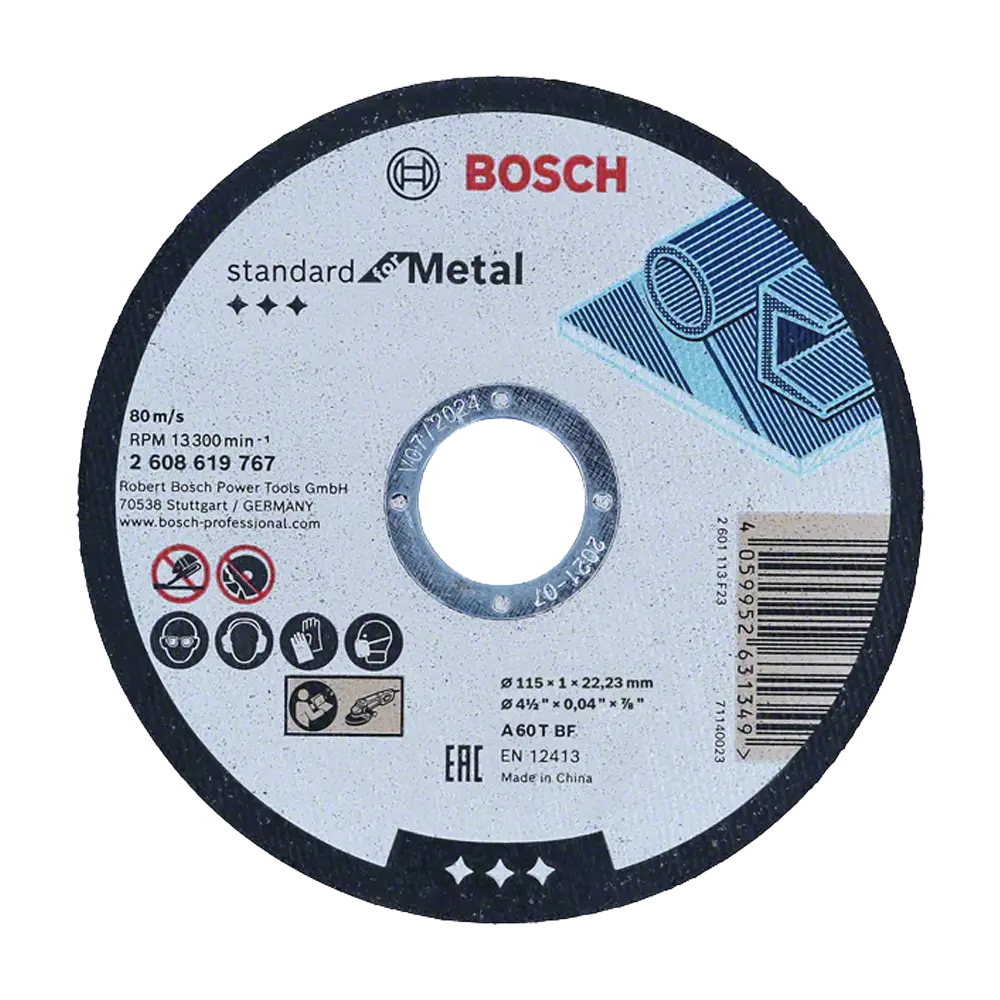 BOSCH Rezna ploča Standard for Metal - 115 x 1.0 x 22.23 mm
