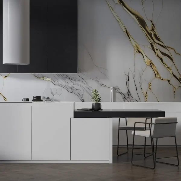 UV Marble zidni panel - Calacatta Gold - 122 x 280 x 0.3 cm - Image 5