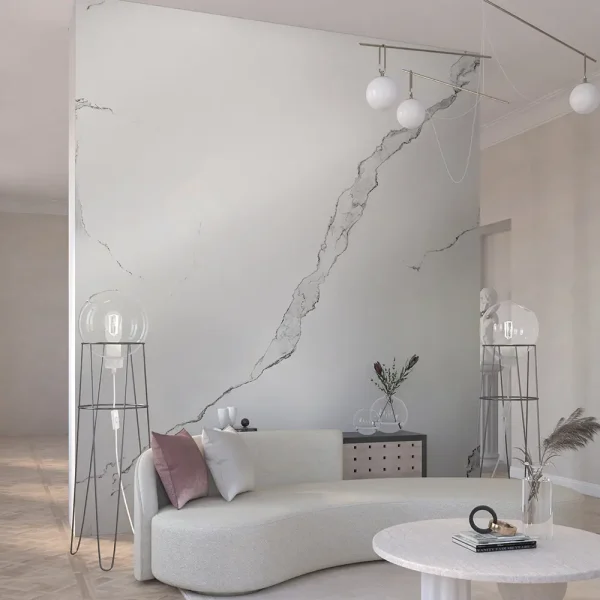 UV Marble zidni panel - Carrara White - 122 x 280 x 0.3 cm - Image 3