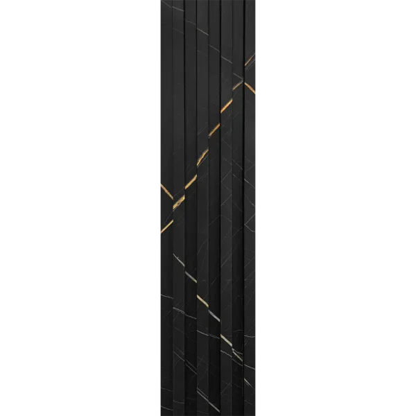 Dekorativni zidni panel - letvice - WPC132 Black Marble - 16.7x2.4x280 cm - Image 3