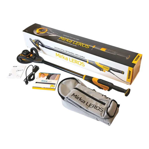 MIRKA SET Automatski usisivač 1230 L, Brusilica za zidove LEROS 950CV, Crijevo, Navlaka i Brusni papir - Image 4