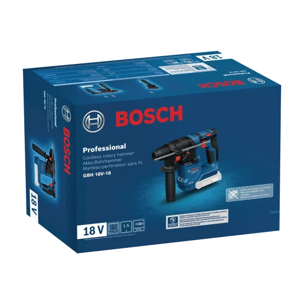 BOSCH Aku kompaktna čekić bušilica SDS+ GBH 18V-18 Professional (Solo) - Image 6