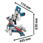 BOSCH Potezno nagibna preklopna pila - testera GCM 800 SJ Professional - 270 mm / 1400 W - Image 4
