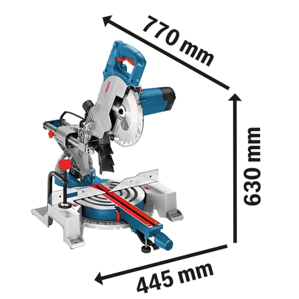 BOSCH Potezno nagibna preklopna pila - testera GCM 800 SJ Professional - 270 mm / 1400 W - Image 4