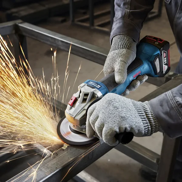 BOSCH Set aku alata: čekić bušilica GBH 18V-22 + odvijač GSR 18V-65 + brusilica GWS 18-8 + 2x baterija GBA 18V 4.0 Ah + punjač GAL 18V-40 Professional - Image 11