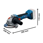 BOSCH Set aku alata: čekić bušilica GBH 18V-22 + odvijač GSR 18V-65 + brusilica GWS 18-8 + 2x baterija GBA 18V 4.0 Ah + punjač GAL 18V-40 Professional - Image 4