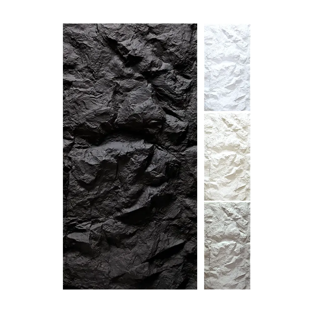 PU Dekorativni zidni panel - kamen 3D - Mountain Rock Stone - 60 x 120 cm (PU008 - PU011)