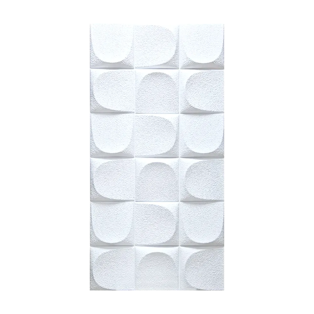 PU Dekorativni zidni panel - kamen 3D - Round Brick Stone - 60 x 120 cm (PU042 - PU045) - Image 2