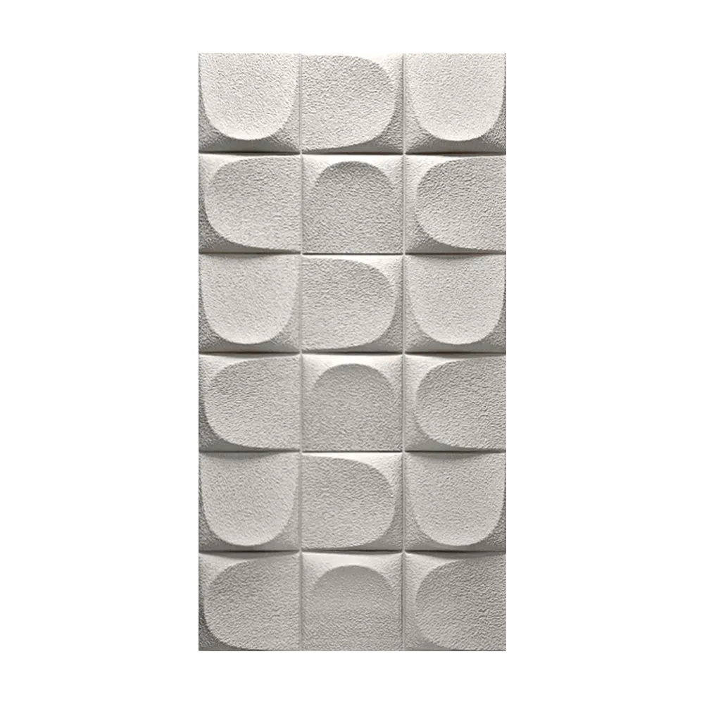 PU Dekorativni zidni panel - kamen 3D - Round Brick Stone - 60 x 120 cm (PU042 - PU045) - Image 6