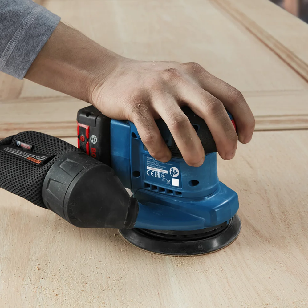 BOSCH Aku ekscentrična brusilica - šlajfarica GEX 185-Li Professional - 125 mm (Solo) - Image 7