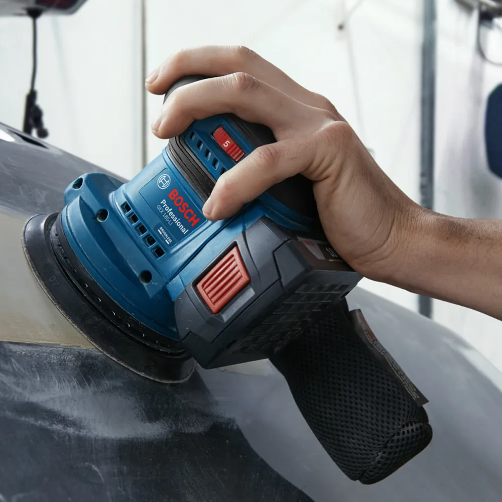 BOSCH Aku ekscentrična brusilica - šlajfarica GEX 185-Li Professional - 125 mm (Solo) - Image 9