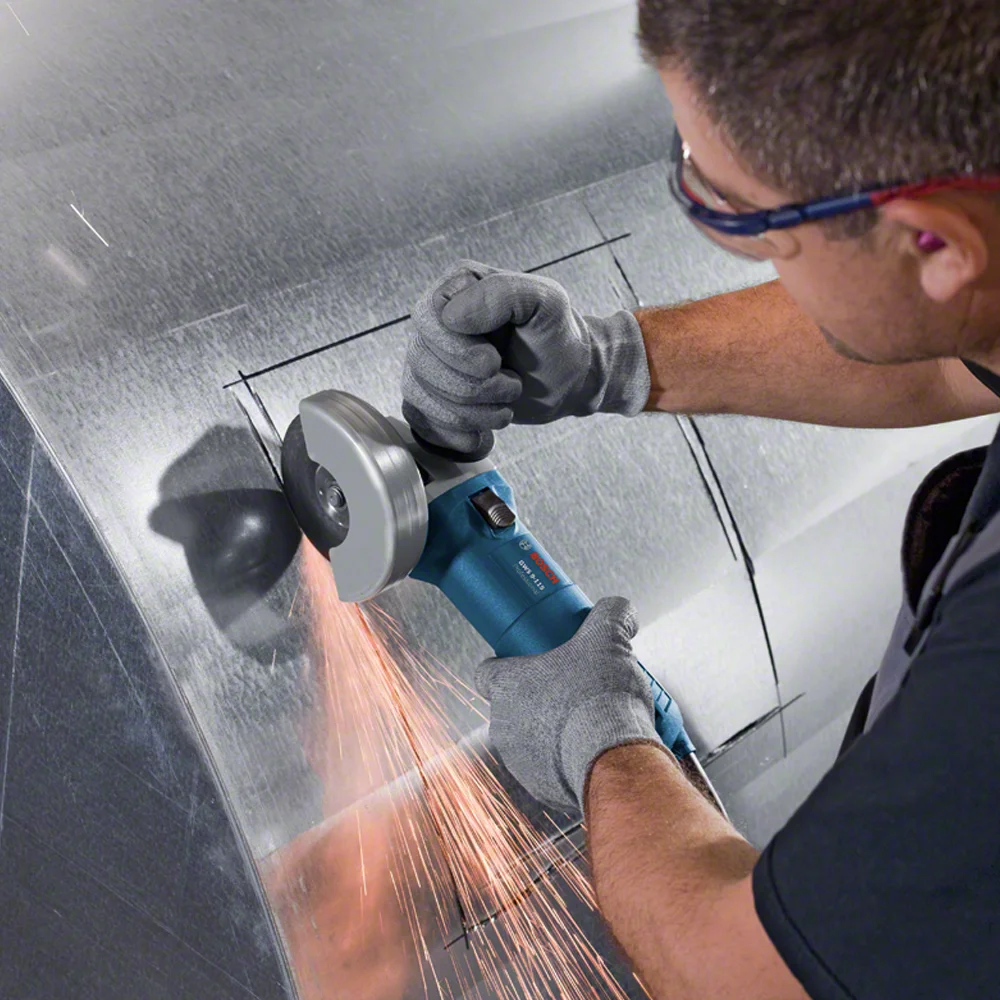 BOSCH Set ugaona - kutna brusilica GWS 9-115 + 400 reznih ploča S&S and Metal - 115 mm / Professional - Image 5