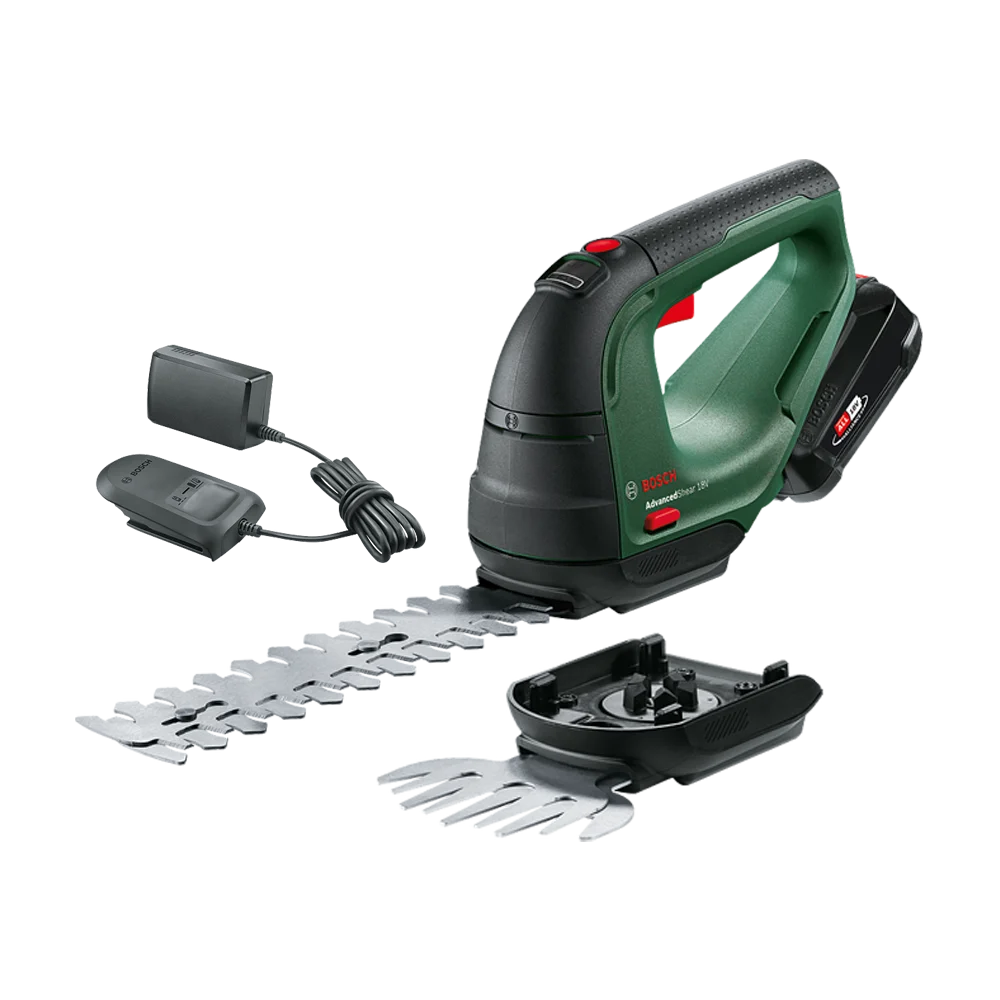 BOSCH Aku škare – makaze za živicu i travu + baterija i punjač AdvancedShear 18V-10 | Home & Garden