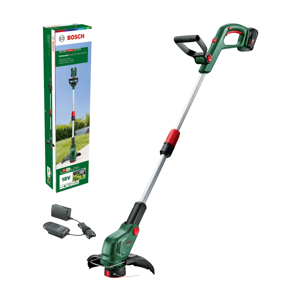 BOSCH Aku trimer za travu + baterija i punjač UniversalGrassCut 18V-26-500 | Home & Garden